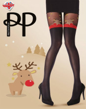Колготки Pretty Polly Christmas Reindeer Mock Hold Up Tights AXH6