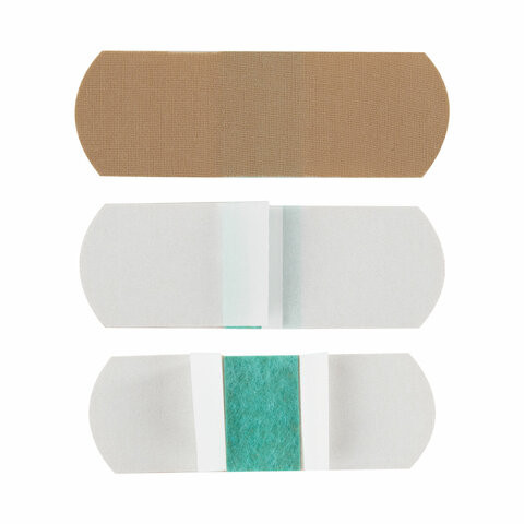 Набор лейкопластырей бактерицидных 20 шт. ВЕРОФАРМ, 4 размера, телесные, 20035854