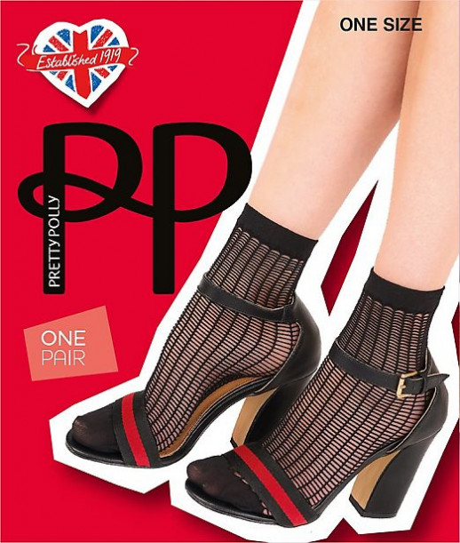 НОСКИ ЖЕНСКИЕ PRETTY POLLY LADDER NET ANKLET AVX5
