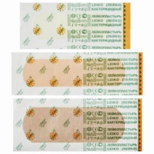 Набор пластырей 15 шт. LEIKO "Фитнес-актив", на тканевой основе, 3 размера, 3 цвета, с европодвесом, 213536