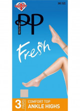НОСКИ ЖЕНСКИЕ PRETTY POLLY SILVER FRESH ANKLE HIGHS 3PP GZ14