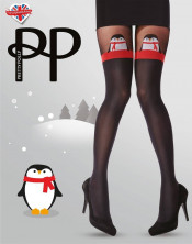 Колготки Pretty Polly Christmas Penguin Mock Hold Up Tights AXH5
