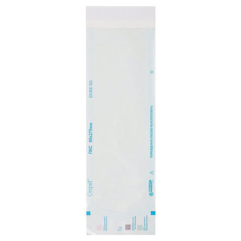 Пакет комбинированный самоклеящийся ВИНАР СТЕРИТ, комплект 100 шт., для ПАРОВОЙ/ГАЗОВОЙ стерилизации, 90х270 мм