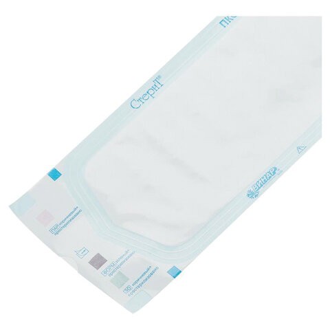 Пакет комбинированный самоклеящийся ВИНАР СТЕРИТ, комплект 100 шт., для ПАРОВОЙ/ГАЗОВОЙ стерилизации, 90х360 мм