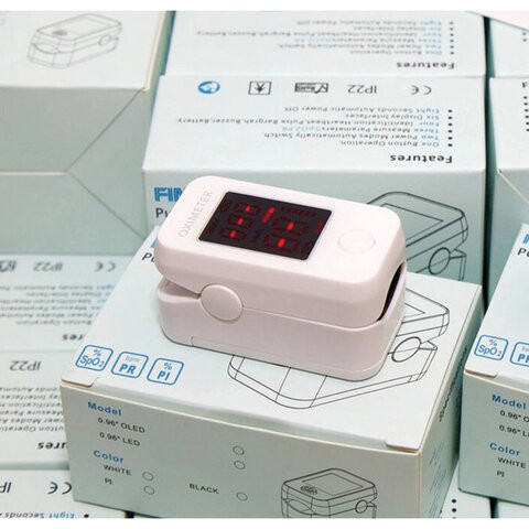 Пульсоксиметр BLS-1102А, диапазон измерения SpO2 70%-99%, измерение пульса 30-240 ударов/мин, белый, BLS-1102A