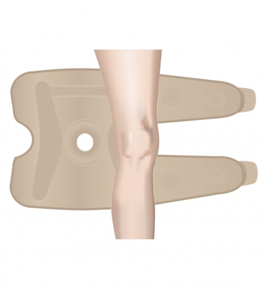 Окутывающий коленный ортез с полицентрическими ребрами жесткости, Orliman 6120/7120