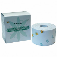 Пластырь-повязка рулонная LEIKO 5х1000 см, на нетканой основе "Липкий бинт", 132824