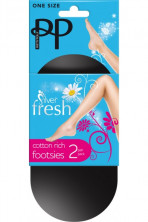 Следы Pretty Polly Fresh Cotton rich Footsie 2PP EL66