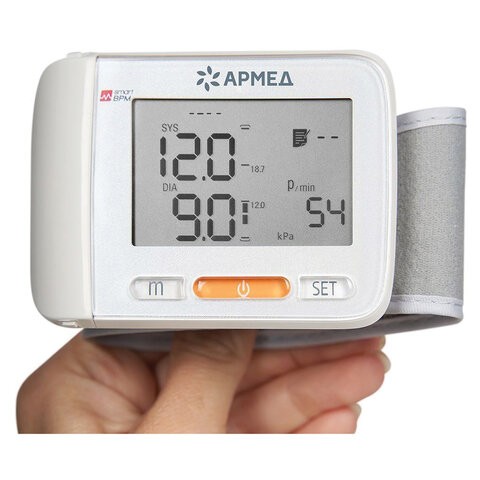 Тонометр (МЕД РУ без НДС) АРМЕД YE8600A диапазон давления 0-280 мм рт. ст., диапазон пульса 40-200 уд/мин, автоматический, 1977901