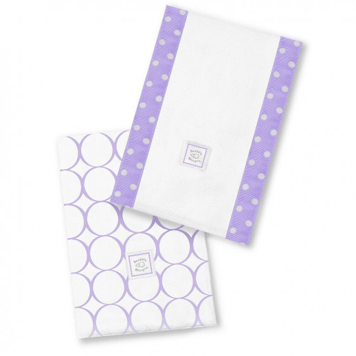 Полотенчики SwaddleDesign Baby Burpie Set Lavender Mod C