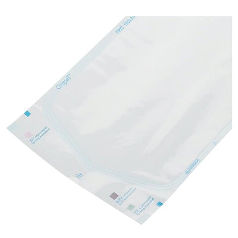 Пакет комбинированный самоклеящийся ВИНАР СТЕРИТ, комплект 100 шт., для ПАРОВОЙ/ГАЗОВОЙ стерилизации, 190х340 мм