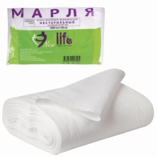 Марля медицинская отбеленная NEW LIFE отрез 10 м, плотность 36 (±2) г/м2, 94263