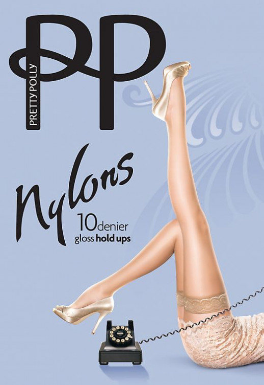 ЧУЛКИ PRETTY POLLY NYLONS GLOSS 10 DEN HOLD UPS AF85