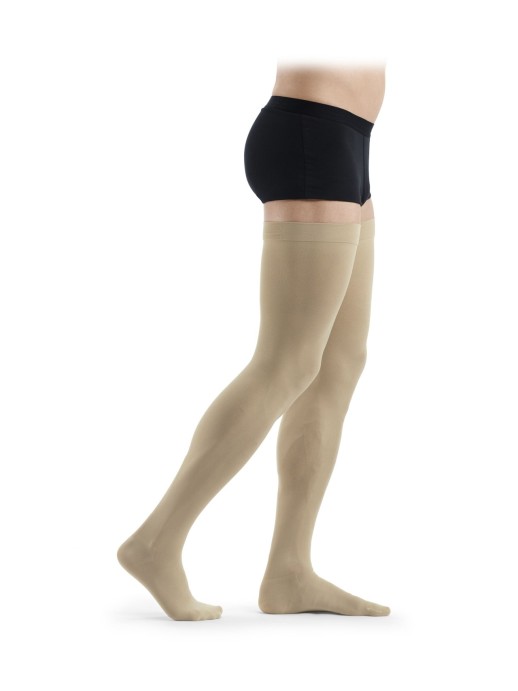 Медицинские компрессионные чулки Sigvaris Essential Classical (Top-Fine Select) с силиконовой резинкой