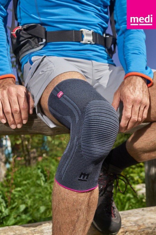 Бандаж Genumedi III с пателлярным кольцом Серый. Новая расцветка.