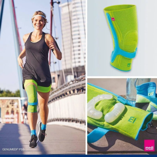 Бандаж коленный с силиконовым пателлярным кольцом medi Genumedi PSS