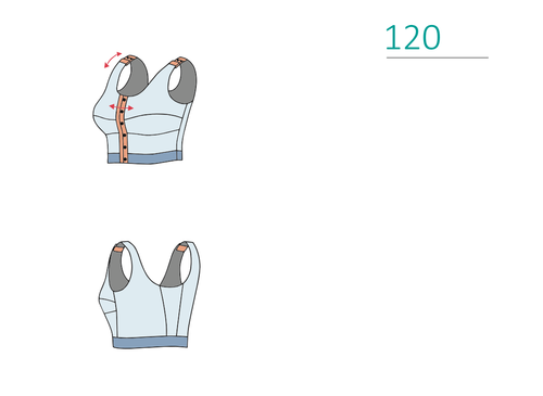 Бюстгальтер компрессионный с карманом для экзопротеза Valento (Viaggio) M2-120