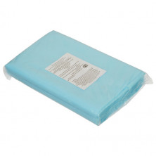 Комплект постельного белья одноразовый КХ-20 ГЕКСА нестерильный, 3 предмета, 42 г/м2, голубой