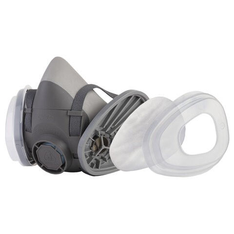 Полумаска фильтрующая Jeta Safety 5500P, обтюратор термопласт, без фильтров, размер М, 5500P-M