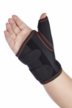 Ортез лучезапястный с шиной для большого пальца, Черный, Orliman OPL354