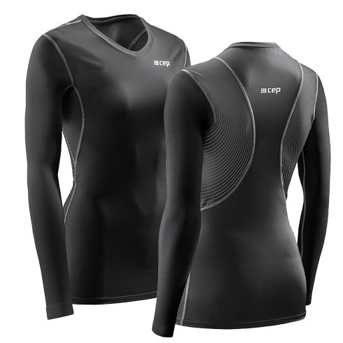 Высокотехнологичная футболка CEP WINGTECH с поддержкой осанки с длинными рукавами, женская