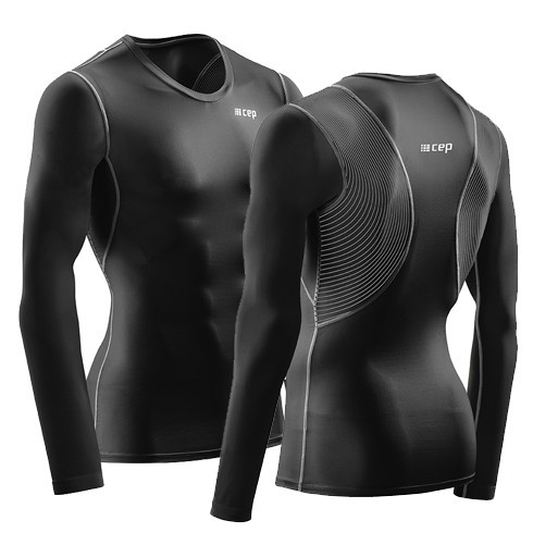 Высокотехнологичная футболка CEP WINGTECH с поддержкой осанки с длинными рукавами, мужская