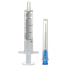 Шприц 2-х компонентный SFM, 2 мл, КОМПЛЕКТ 100 шт., в коробке, игла 0,6х30 мм - 23G, 534270