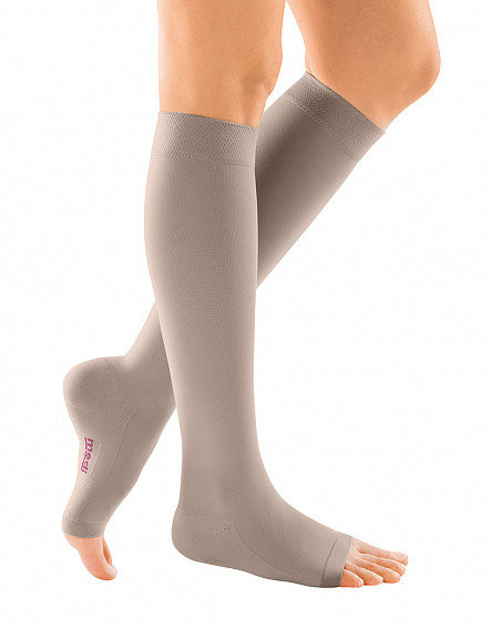 Мужские компрессионные гольфы mediven® comfort, бежевые, открытый мыс