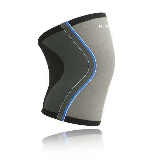 Наколенник усиленный, неопрен 5 мм, Rehband 7751, серый