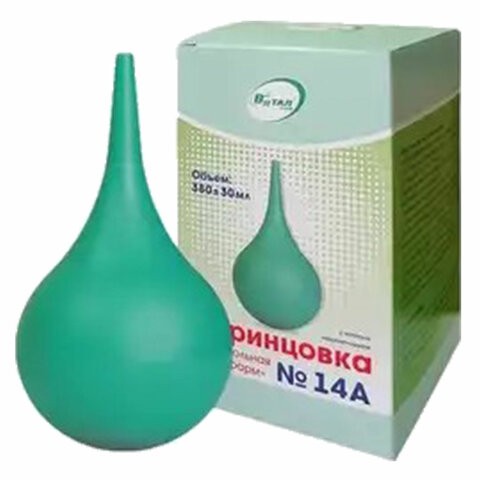 Спринцовка с мягким наконечником, объем 440 мл, № 14А, ВИТАЛФАРМ, ВИТ00006733