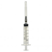 Шприц 3-х компонентный SFM, 5 мл, КОМПЛЕКТ 100 шт., в коробке, игла 0,7х40 мм - 22G, 534202