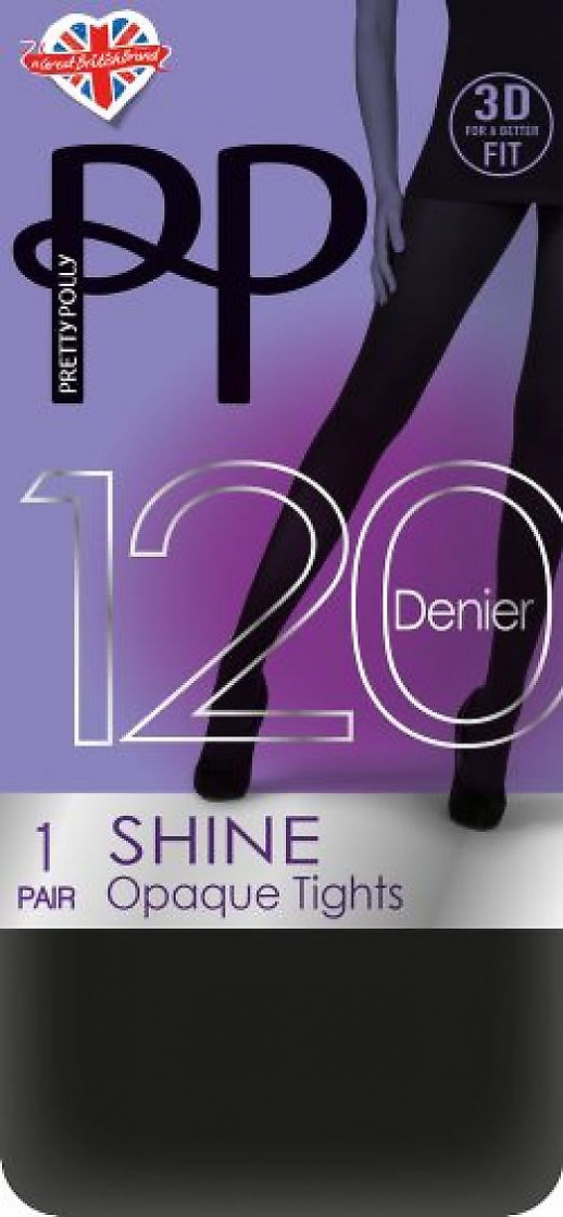 КОЛГОТКИ PRETTY POLLY 120 DEN 3D SHINE OPAQUE AVA7