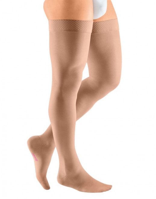 Мужские компрессионные чулки на силиконовой резинке mediven® plus, бежевые