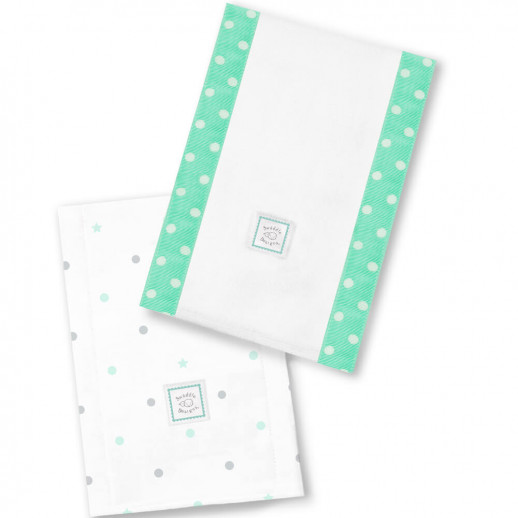 Полотенчики SwaddleDesigns Baby Burpie Set SeaCrystal Dottie Star