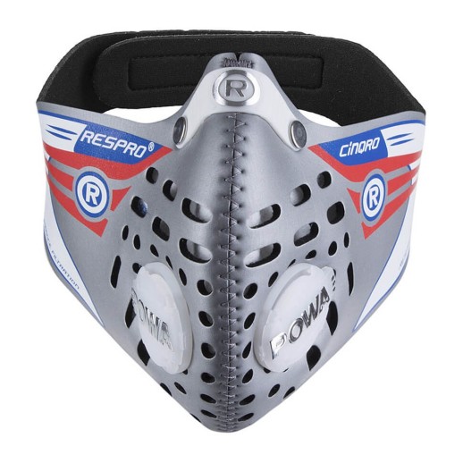 Маска респиратор Respro® Cinqro™ серебристая, серебристая.