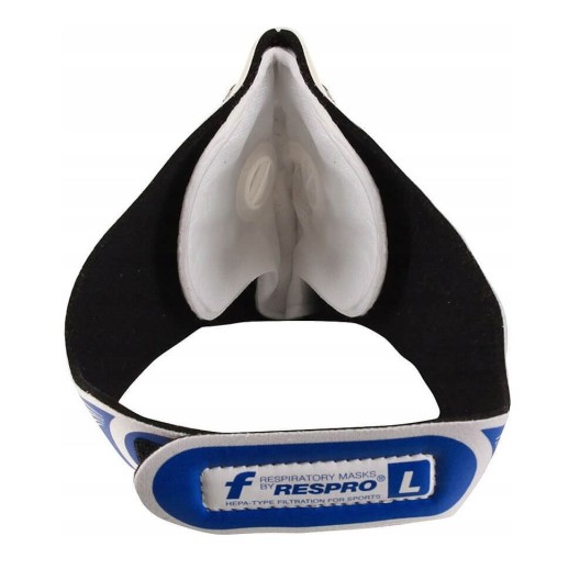 Маска респиратор Respro® Cinqro™ черная, внутренняя часть.