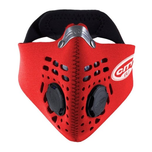 Маска респиратор Respro® City™ красный, фронт.