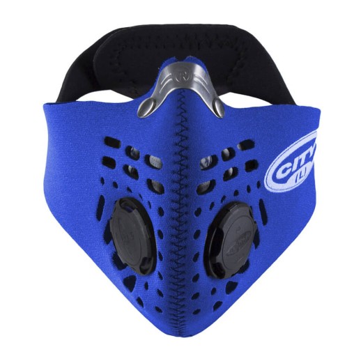 Маска респиратор Respro® City™ синий, фронт.