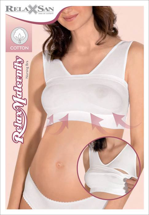 Топ для кормящих мам без швов и застежек RelaxMaternity 5700. Relaxsan