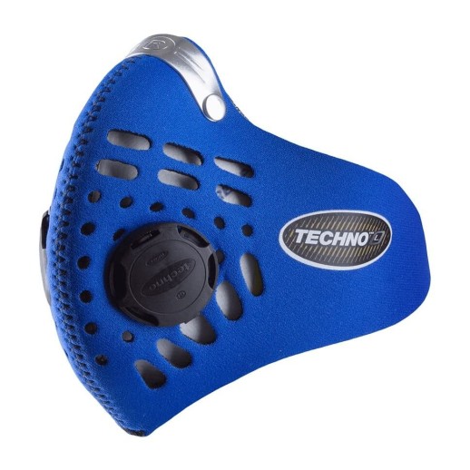 Маска респиратор Respro® Techno™ синий, фронт.