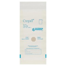 Пакет бумажный самоклеящийся ВИНАР СТЕРИТ, комплект 100 шт., для ПАРОВОЙ/ВОЗДУШНОЙ стерилизации, 75х150 мм, 4