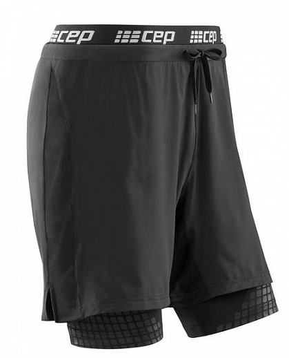 Функциональные шорты CEP 2 в 1 для бега, мужские C48M