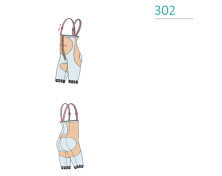 Компрессионный бандаж с высокой линией талии выше колен Valento (Viaggio)  U1-302