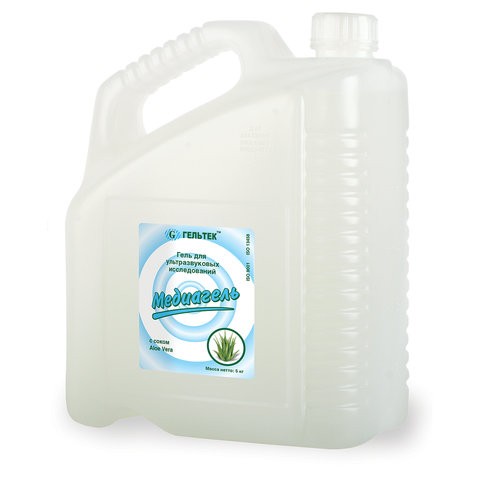 Гель для УЗИ 5 кг ГЕЛЬТЕК МЕДИАГЕЛЬ "Алоэ-вера" высокой вязкости, бесцветный