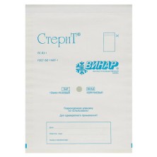 Пакет бумажный самоклеящийся ВИНАР СТЕРИТ, комплект 100 шт., для ПАРОВОЙ/ВОЗДУШНОЙ стерилизации, 300х390 мм