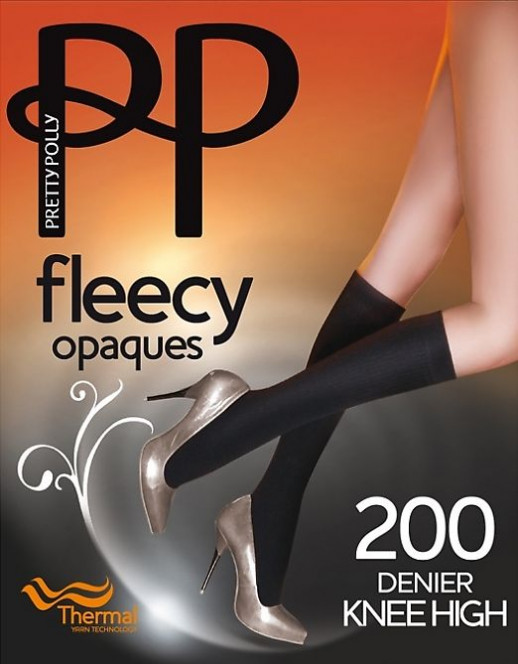 ГОЛЬФЫ ЖЕНСКИЕ PRETTY POLLY 200 DEN FLEECY KNEE HIGHS AQS3 